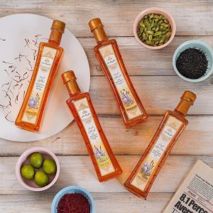 شربت زعفرانی کشاورز 650 گرمی — شربت زعفران طبیعی با عطر و رنگ واقعی