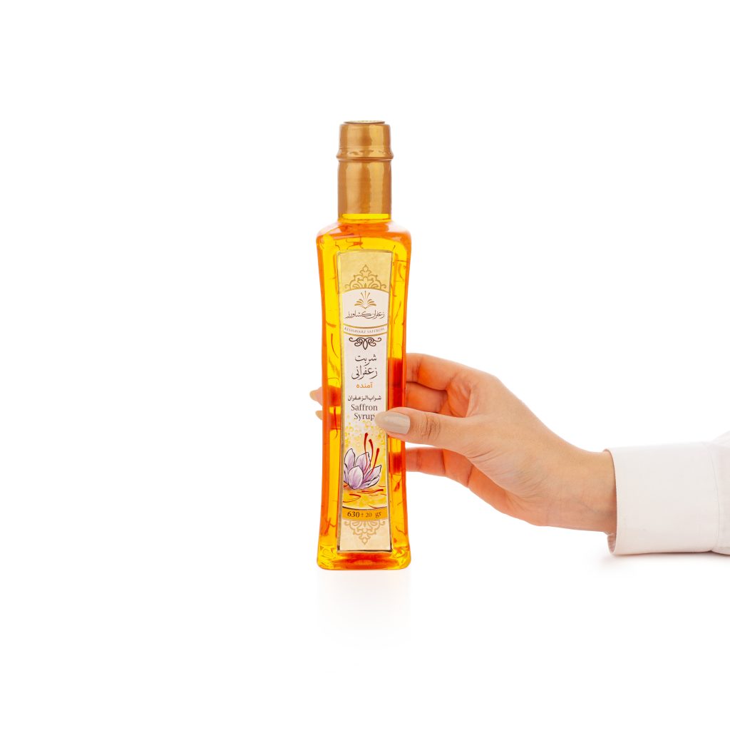 شربت زعفرانی کشاورز 650 گرمی — شربت زعفران طبیعی با عطر و رنگ واقعی