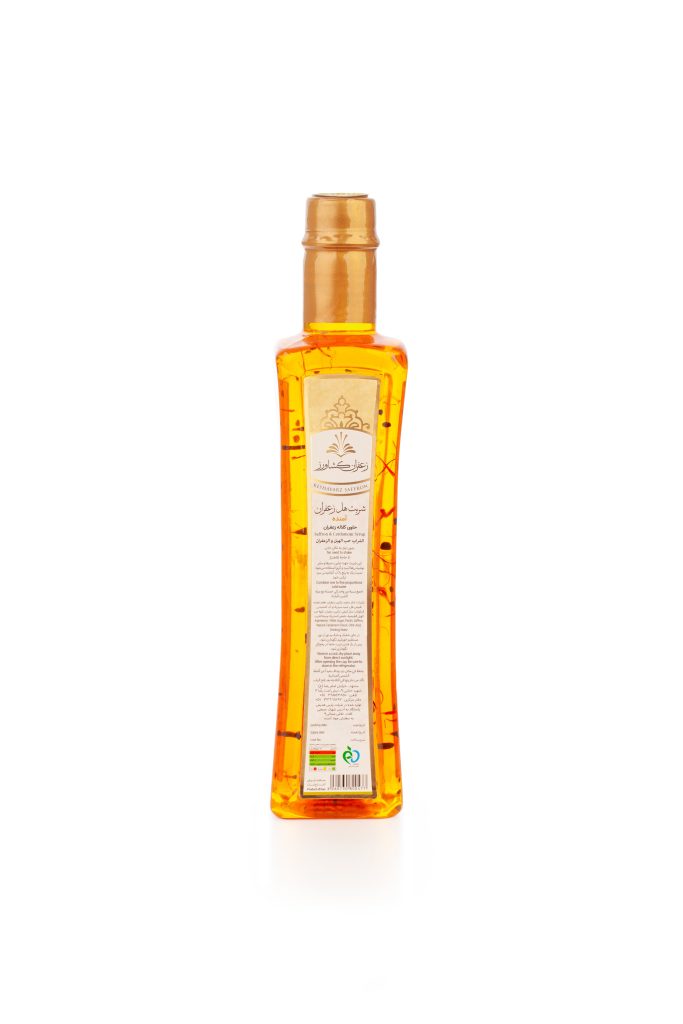 شربت هل زعفرانی کشاورز 630 گرمی — شربت خوش‌عطر هل و زعفران طبیعی